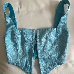 Blue Day Dreaming Corset Top
